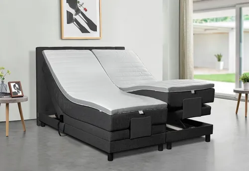 Tesla Dreams Boxspringbett Elektrisch verstellbar Emotion, Taschenfederkern – Gratis Montage