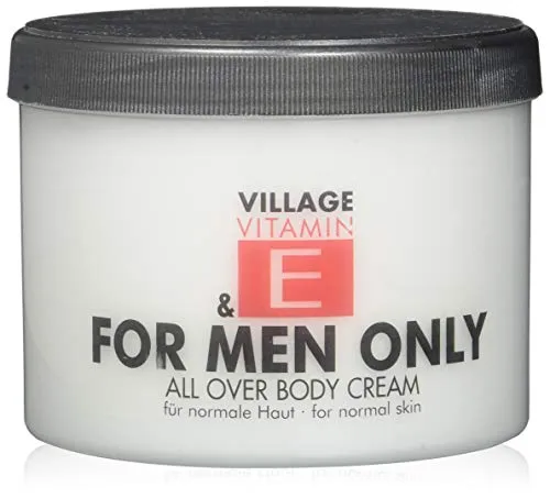 Village Cosmetics Bodycream mit Vitamin E für Männer - 500 ml - Körpercreme für Männer, bietet intensive Feuchtigkeitspflege und angenehmen Duft. Entwickelt für die speziellen Bedürfnisse männlicher Haut, hergestellt in Deutschland.