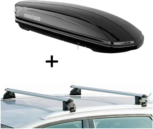 Dachbox MAA 400 Liter + Relingträger CRV120A kompatibel mit DR DR5 ab 08