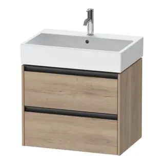 Duravit Waschtischunterschrank Ketho.2 68,4x46cm, Ei marm., 2 Schub., wandhängend
