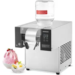 SucceBuy Kommerzielle Schneeflocken-Eismaschine von – 375 Pfund/24 Std., Edelstahl, schnelle Kühlung, ideal für Cafés und Bäckereien