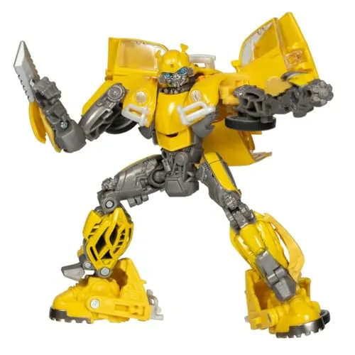 Transformers: Bumblebee Deluxe Class Actionfigur 11 cm - Actionfigur aus der Transformers Studio Series, verwandelbar in 23 Schritte, inklusive Kulisse