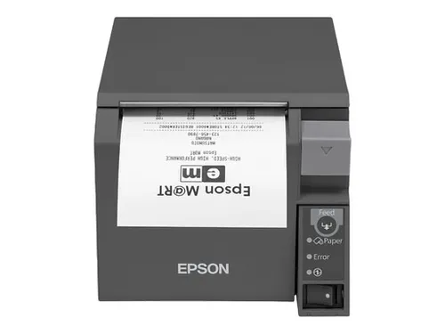 Epson TM-T70II Belegdrucker - Drucken Sie Belege schnell und zuverlässig mit dem Epson TM-T70II, der über USB 2.0 und RS-232 Anschlüsse verfügt, ideal für den Einsatz im Einzelhandel.