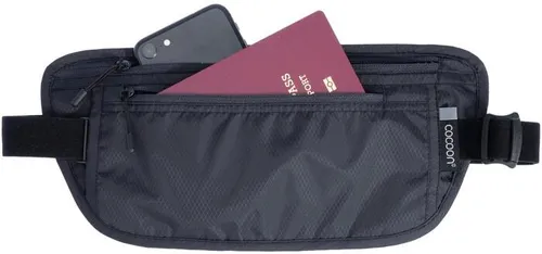 Cocoon Waist Wallet light Bauchtasche, phantom black - Wertsachenaufbewahrung: Leichte Hüfttasche, ideal für Reisen, schützt vor Regen und Schweiß, sicherer Platz für Geld, Kreditkarten und Mobilgeräte.