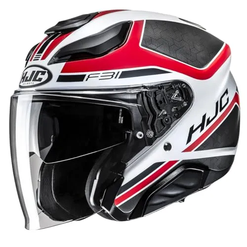 HJC, Jet Motorradhelm F31 CERON MC1SF, M in rot von HJC Helmets