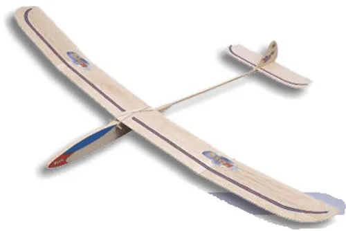 aero-naut Modellbau 102200 - Bora Segelflugmodell Bausatz - Bausatz für einen Balsagleiter aus Holz, ideal für Kinder und Jugendliche, inklusive detaillierter Bauanleitung für ein spannendes Modellbau-Erlebnis.