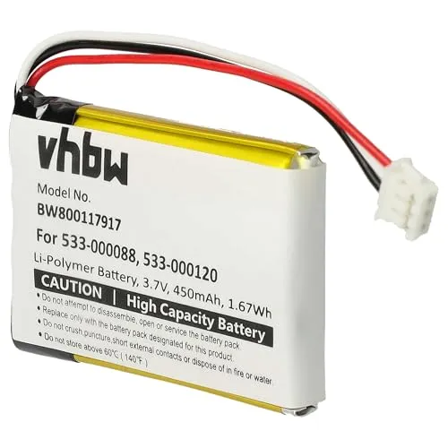 vhbw Akku kompatibel mit Logitech MX Master 3, MX Master 2s kabellose Maus (450 mAh, 3,7 V, Li-Polymer)