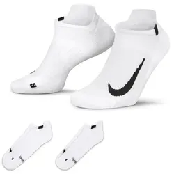 Nike Unisex Multiplier No-Show Socken (2 Paar) in Weiß von Nike