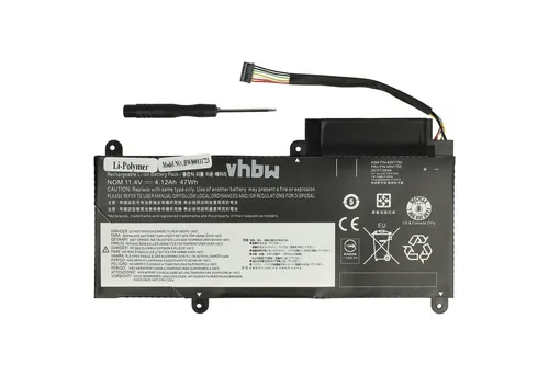 vhbw Akku passend für Lenovo ThinkPad E460 (20ET003YCD), E455 (20DEA01GCD), Laptop-Akku Akku Li-Polymer 4120 mAh (11,4 V), Leistungsfähiger Austausch-Akku für Notebook, Wiederaufladbar, Jede