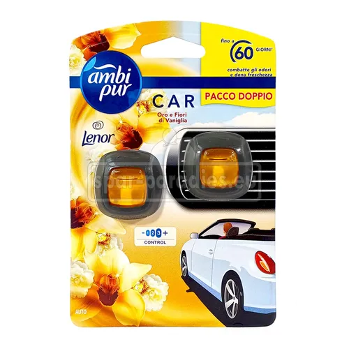 ml Ambi Pur Febeze Auto Duft Depot Clip Car Lufterfrischer Goldene Vanille 2 x 2