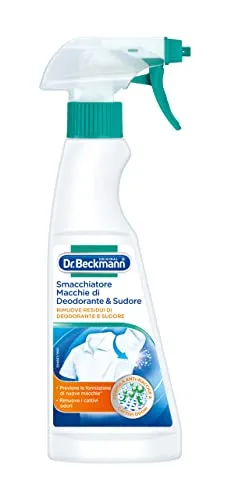 Dr. Beckmann Fleckenentferner für Deodorant und Schweiß | Der spezielle Fleckenentferner zur Beseitigung von Deodorant- und Schweißflecken | 250 ml