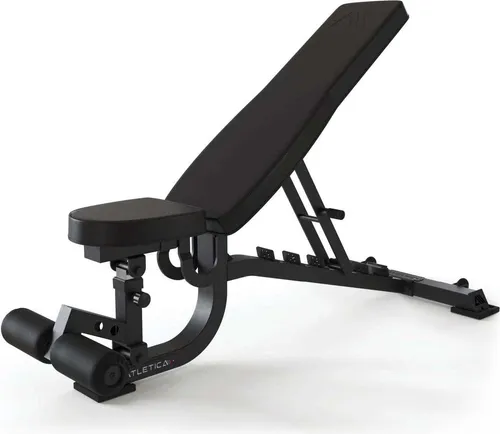 ATLETICA B2 Situp Hantelbank | Verstellbare Schrägbank für Krafttraining - Multifunktions-Hantelbänke für Krafttraining, ideal für Home Gyms mit 15 Neigungswinkeln und komfortabler Polsterung für vielseitige Übungen.