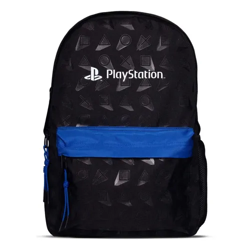 PlayStation Rucksack Basic Blau - Difuzed - Stylischer und praktischer Rucksack für Erwachsene, ideal für den täglichen Einsatz. Aus robustem 100% Polyester gefertigt, bietet er Platz für alles, was Sie brauchen.