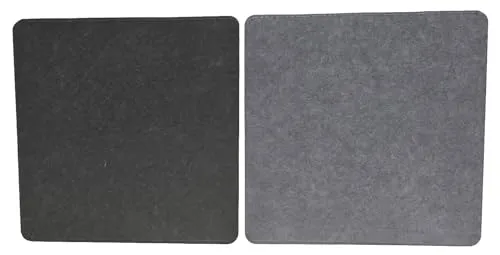 Geschenkestadl 4 Stück Sitzauflagen grau Filz 35cm Sitzkissen Stuhlkissen Tischauflage Dekoration Unterlage