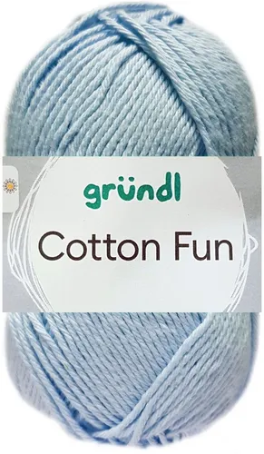 Gründl 50 Gramm Gründl Cotton Fun 36 Babyblau Häkelwolle