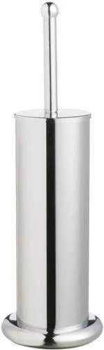 WENKO Rondo WC Toilettenbürste – 41 cm Edelstahl Chrom 2-teilig - Badezimmerzubehör-Set aus hochwertigem Edelstahl, mit elegantem Design für ein modernes Bad und einfache Handhabung.