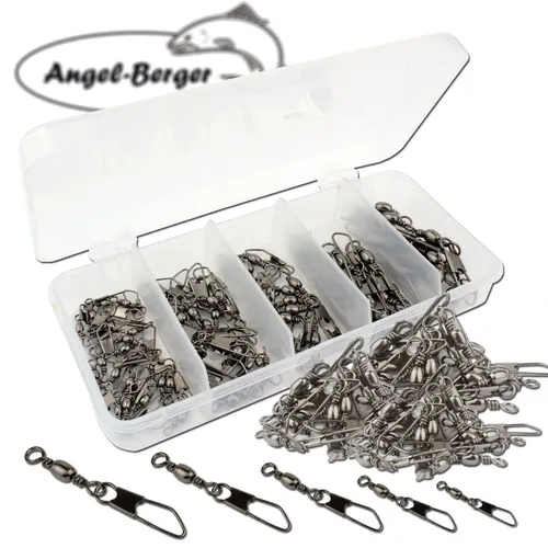 Angel Berger Wirbelsortiment Tönnchenwirbel in Box