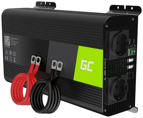 GC INVGC09 Wechselrichter 12V 1000/2000W - Sonstige Elektroinstallationsartikel mit reiner Sinuswelle, ideal für den Anschluss von empfindlichen Geräten im Auto oder Wohnmobil. Hohe Sicherheit und Effizienz für alle deine Energiebedürfnisse.