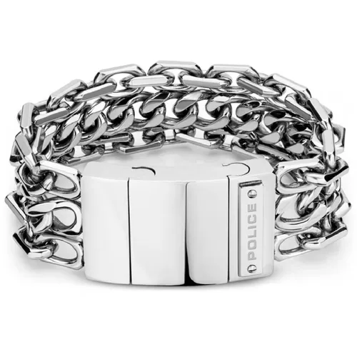 Police Chain Mail PEJGB2112602 Herren Edelstahl Armband - Kategorie: Schmuck, Armbänder, Hochwertiges Edelstahl-Armband für Herren, ideal für stilbewusste Männer, die ein robustes und elegantes Accessoire suchen.