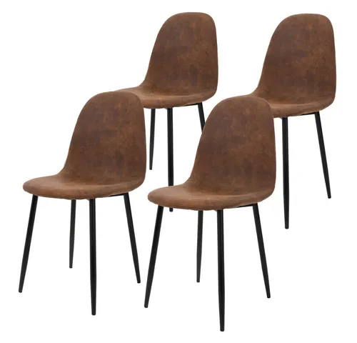 ML-DESIGN Esszimmerstuhl Set von 4, ergonomisch und stilvoll - Stühle für Esszimmer, ergonomisches Design mit bequemen PU-Kunstlederbezug und stabilen Metallbeinen – ideal für gemütliche Familienessen oder stilvolle Dinnerpartys.