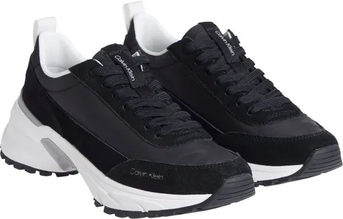 Calvin Klein Jeans HIKE RUNNER MG NYLON MIX Plateausneaker Freizeitschuh, Halbschuh, Schnürschuh mit Profilsohle