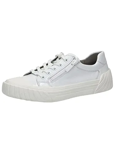 Caprice Damen Sneaker 9-9-23737-20, White Naplak, 38 EU - Damen-Sneaker mit G-Weite und Wechselfußbett für optimalen Komfort, ausgestattet mit einem Memory Foam Fußbett für ein angenehmes Tragegefühl.