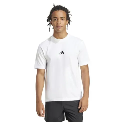 ADIDAS Herren Shirt Essentials Small Logo Single Jersey - T-Shirts, weiches Single Jersey für hohen Tragekomfort, sportliches 3-Streifen Logo für einen lässigen Look, ideal für jeden Anlass.