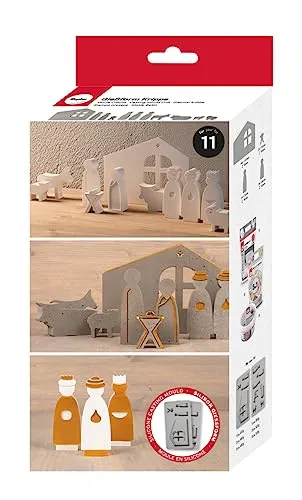 Rayher Silikon Gießformen Krippe grau von Rayher