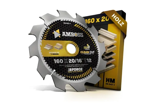 Amboss Werkzeuge Kreissägeblatt HM Kreissägeblatt - 160 x 2.2/1.6 x 20 Z12 WZ