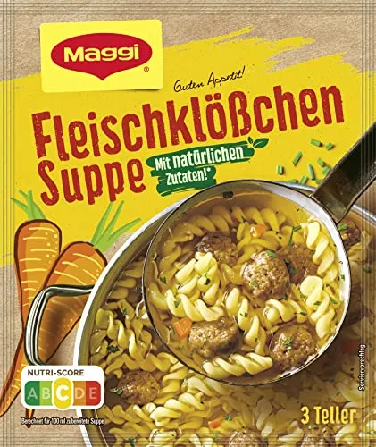 MAGGI Guten Appetit Fleischklößchen Suppe, 1er Pack (1 x 50g)