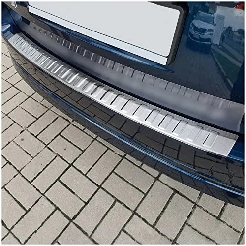 tuning-art L410 Edelstahl Ladekantenschutz für Skoda Octavia 4 Kombi - Stoßstangenschutz aus 0,7 mm V2A Edelstahl mit 3D Profilen für mehr Stabilität, präzise Passform und einfache Montage, ideal für den Schutz Ihres Skoda Octavia 4 Kombi (2020-2024)