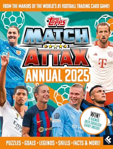 Match Attax Annual 2025: The brand new and 100% official companion to the ultimate trading card game. Featuring the biggest teams and greatest players with facts, stats, puzzles for football fans!