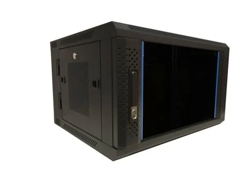 DSIT 6HE Netzwerkschrank - Wandschrank mit Glastür - Computer- & Server-Racks: Hochwertiger 6 HE Wandschrank mit abschließbarer Glastür und herausnehmbaren Seitenwänden für optimalen Zugang zu Ihren Netzwerkgeräten.