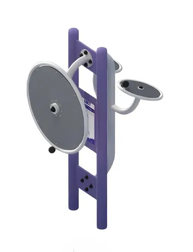 Hangelleiter Kraftstation für Kinder – Lila - Kraftstation mit Hangelleitern für Kinder von 1-16 Jahren. Modernes Design, 185 cm hoch, ideal für sportliche Aktivitäten und Spiel. 2 Jahre Herstellergarantie, Montage erforderlich.