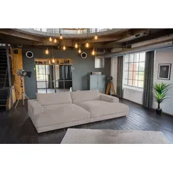 KAWOLA Big-Sofa MADELINE, taupe, Stoff oder Cord in beige von KAWOLA