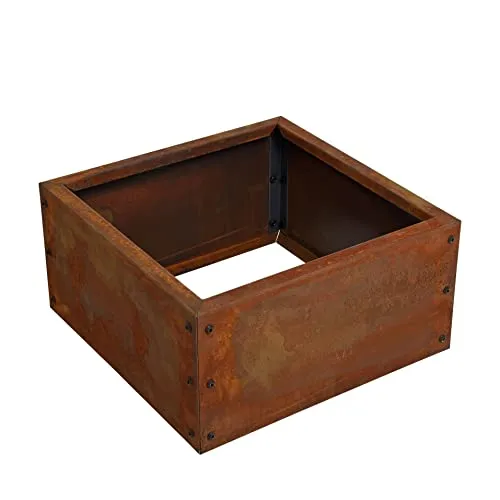 ESTEXO Beeteinfassung Cortenstahl 50x50x25 cm