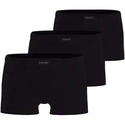 TOM TAILOR Hipster Colorado (3er Pack) - Bequeme Basic-Schnitt Panties in Schwarz - Hipster-Panties mit atmungsaktivem Material, schmaler Beinform und normaler Leibhöhe für optimalen Tragekomfort im Alltag.