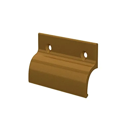 MS Beschläge® Balkontürgriff Terassentürgriff Ziehgriff aus Aluminium (Gold eloxiert)