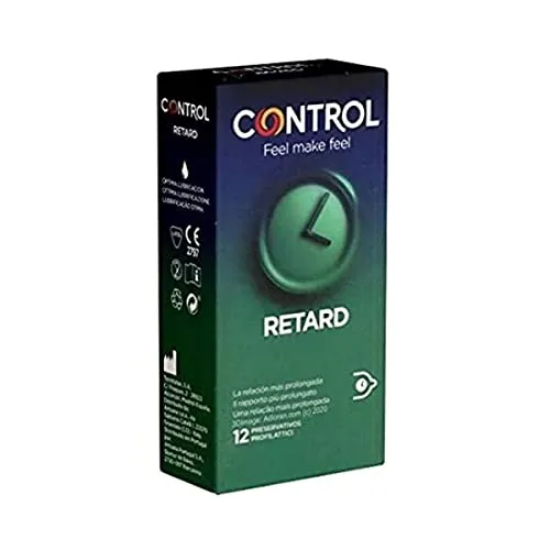 Control Retard - 12 Kondome für längere Liebe, länger können mit Wirkstoff (Benzokain)