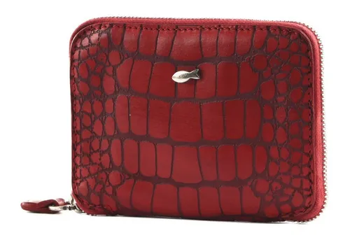 Campomaggi Geldbörse Centaurus - Elegante Rindsleder Wallet - Stilvolle Geldbörse aus hochwertigem Rindsleder mit Kroko-Prägung. Bietet Platz für bis zu 4 Karten und Münzgeld. Ein Must-Have für Damen mit Stil!