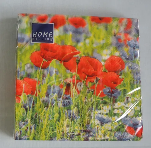 Servietten Klatschmohn Wiese ANGEBOT 1 Packung OVP HOME Kornblumen Blumen E 20