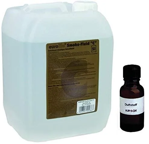 Liter Eurolite C (Standard) Nebelfluid + 30 ml Duftstoff Kirsch, Smoke-Fluid, Nebel-Fluid-Flüssigkeit für Nebelmaschine 5
