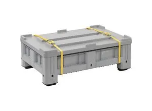 CEMO Akku-PE-Lager- und Transportbehälter, Modell S, Füllgewicht 300 kg, BxTxH 1200 x 800 x 400 mm, ab 3 Stk