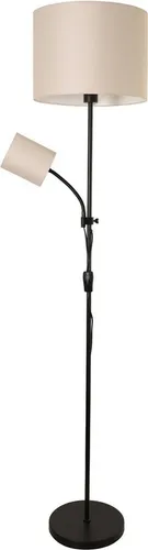 OTTO home Stehlampe Avveline, 160 cm mit Leseleuchte - Elegante Stehlampe »Avveline« mit modernem Design und textilen Schirm für eine gemütliche Atmosphäre. Flexibel bestückbar mit Leuchtmitteln (E27 und E14), ideal für jeden Wohnraum.