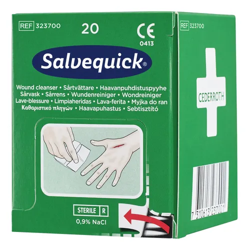 Salvequick Wundreiniger 20 Stück/Box - 323700 (20 Stück)