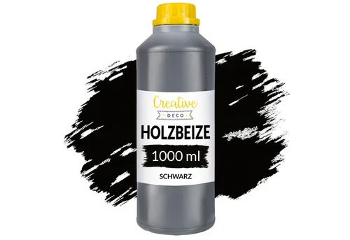 Creative Deco Holzbeize auf Wasserbasis 1L Holz Farbe, Schnelltrocknender Lack, Varnish, schnelltrocknend