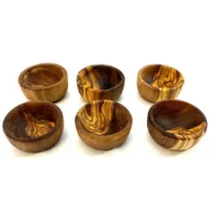 Eierbecher PICCOLO aus Olivenholz im 6er Set