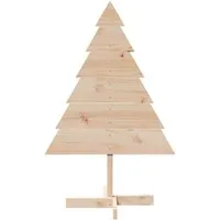 vidaXL Weihnachtsbaum zum Schmücken 110 cm aus Massivholz - Nussknacker – Gestalte deine Weihnachtsdekoration einzigartig mit diesem rustikalen Holzbaum, der individuell bemalt und dekoriert werden kann. Perfekt für festliche Anlässe und sorgt für eine charmante Atmosphäre.