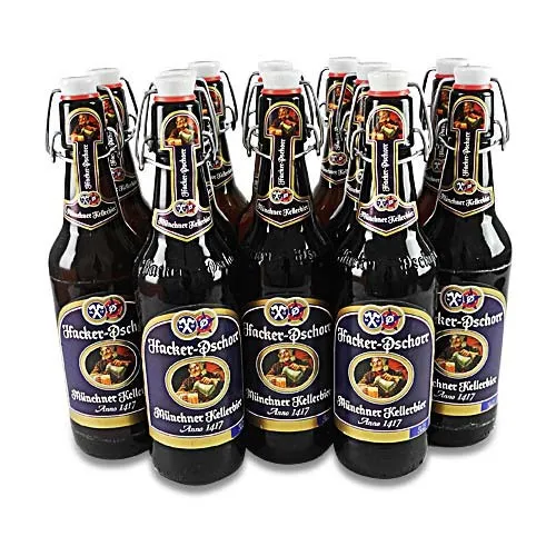 Hacker-Pschorr Kellerbier naturtrüb (12 Flaschen à 0,5 l / 5,5 % vol. 4,48€/1l