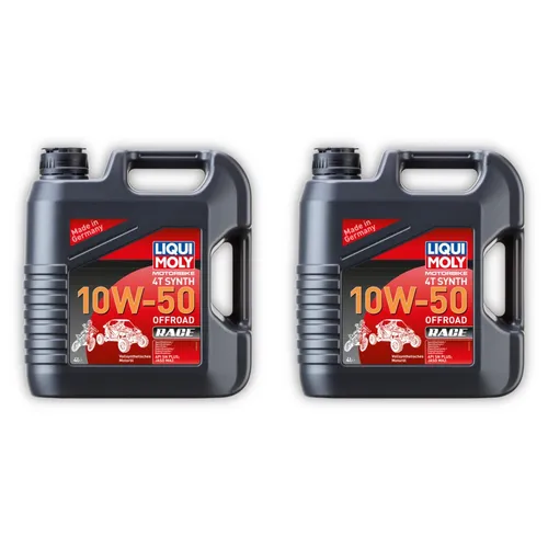LIQUI MOLY 3052 Motorbike 4T Synth 10W-50 Offroad Race Motoröl 2x 4L
